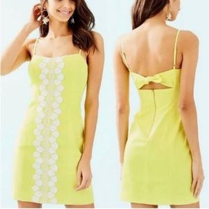 Lilly Pullitzer NWT yellow Shelli Stretch Dress